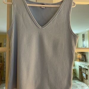 Old Navy Light Blue Ribbed Tank Top XL